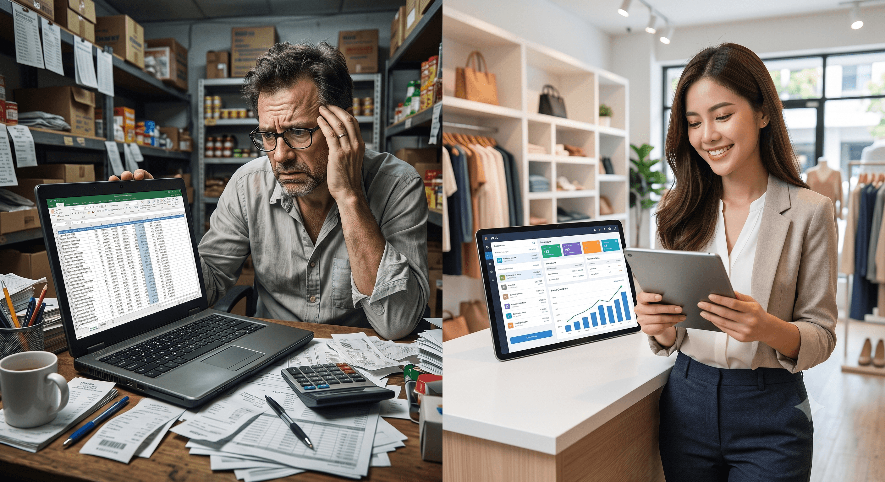 Perbandingan excel vs aplikasi pos untuk manajemen stok barang toko agar bebas selisih.