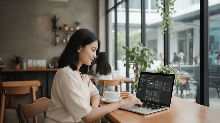 Simulasi setting pajak PB1 dan service charge pada aplikasi kasir Rebill POS.